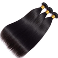 10A Straight 100% Virgin Human Hair Hair Weave Bundles Natural Black