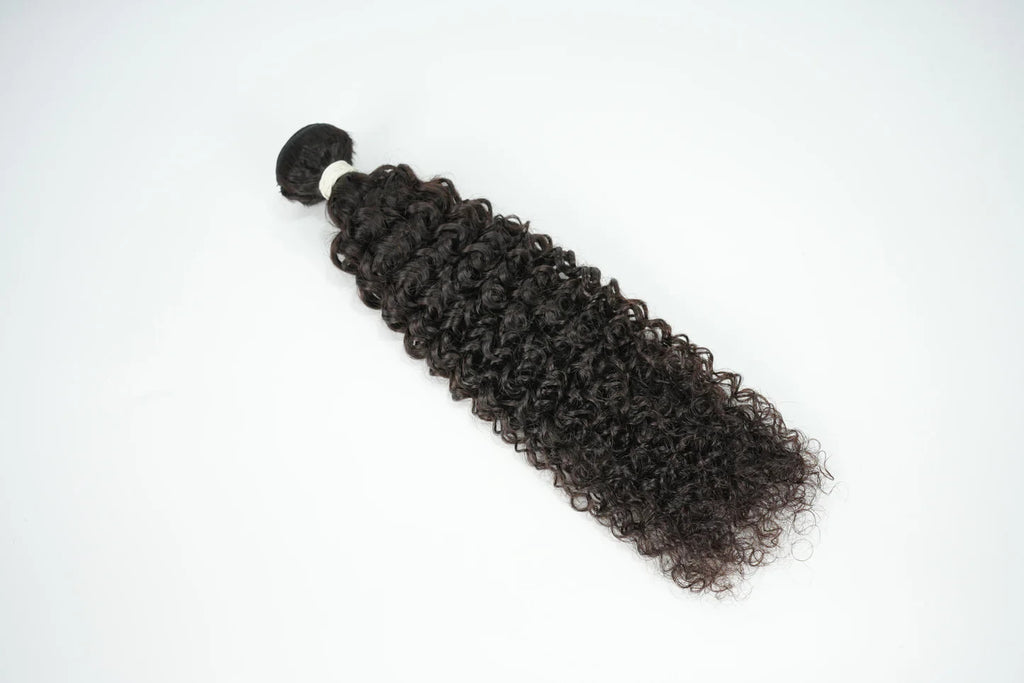 Curly Hair Bundle Weft Raw Hair Can Bleach To #613 100% Unprocessed Human Hair