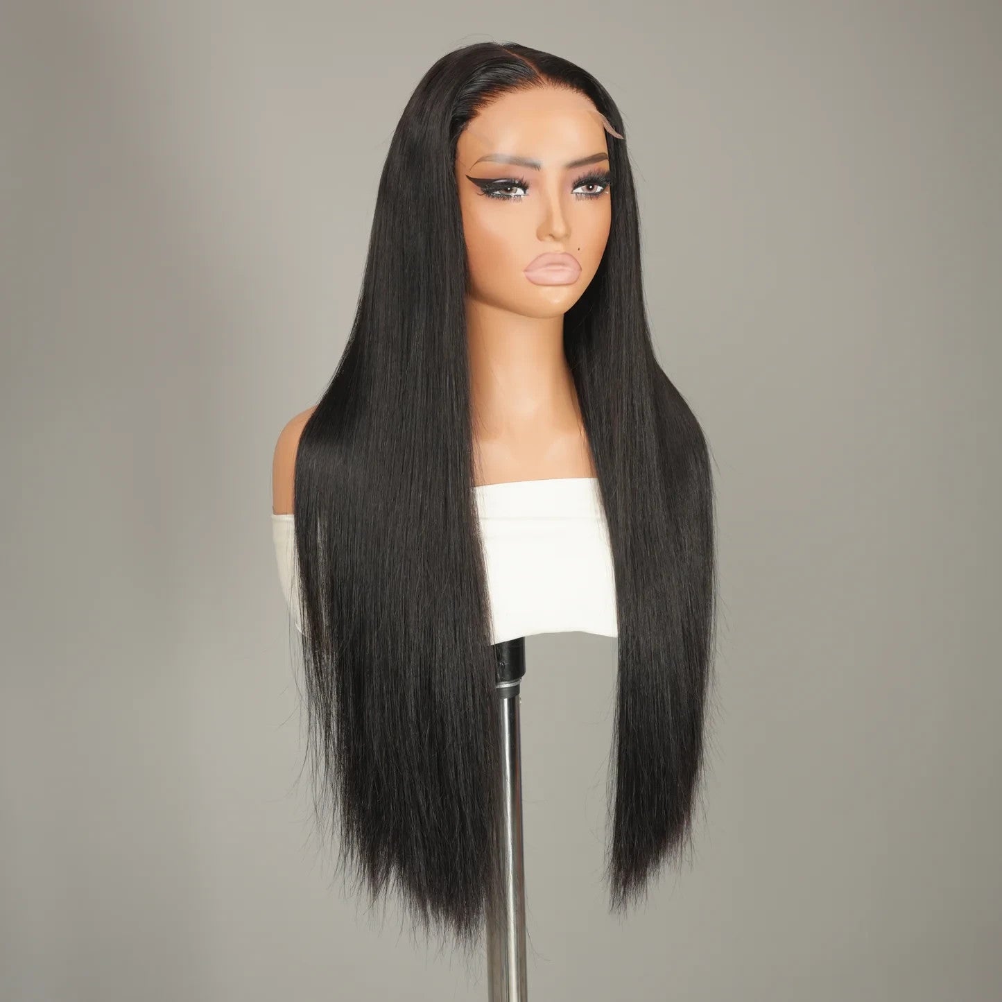 9A Straight Wigs 8×6 Transparent Lace Wig/8×6 HD Lace Wig Natural Black