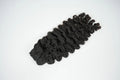Raw Hair Burmese Curl Hair Bundle Weft 100% Unprocessed Raw Human Hair Black