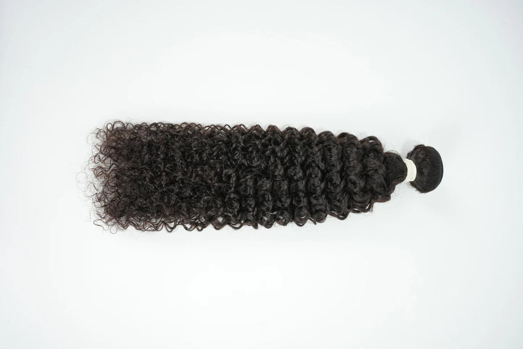Curly Hair Bundle Weft Raw Hair Can Bleach To #613 100% Unprocessed Human Hair