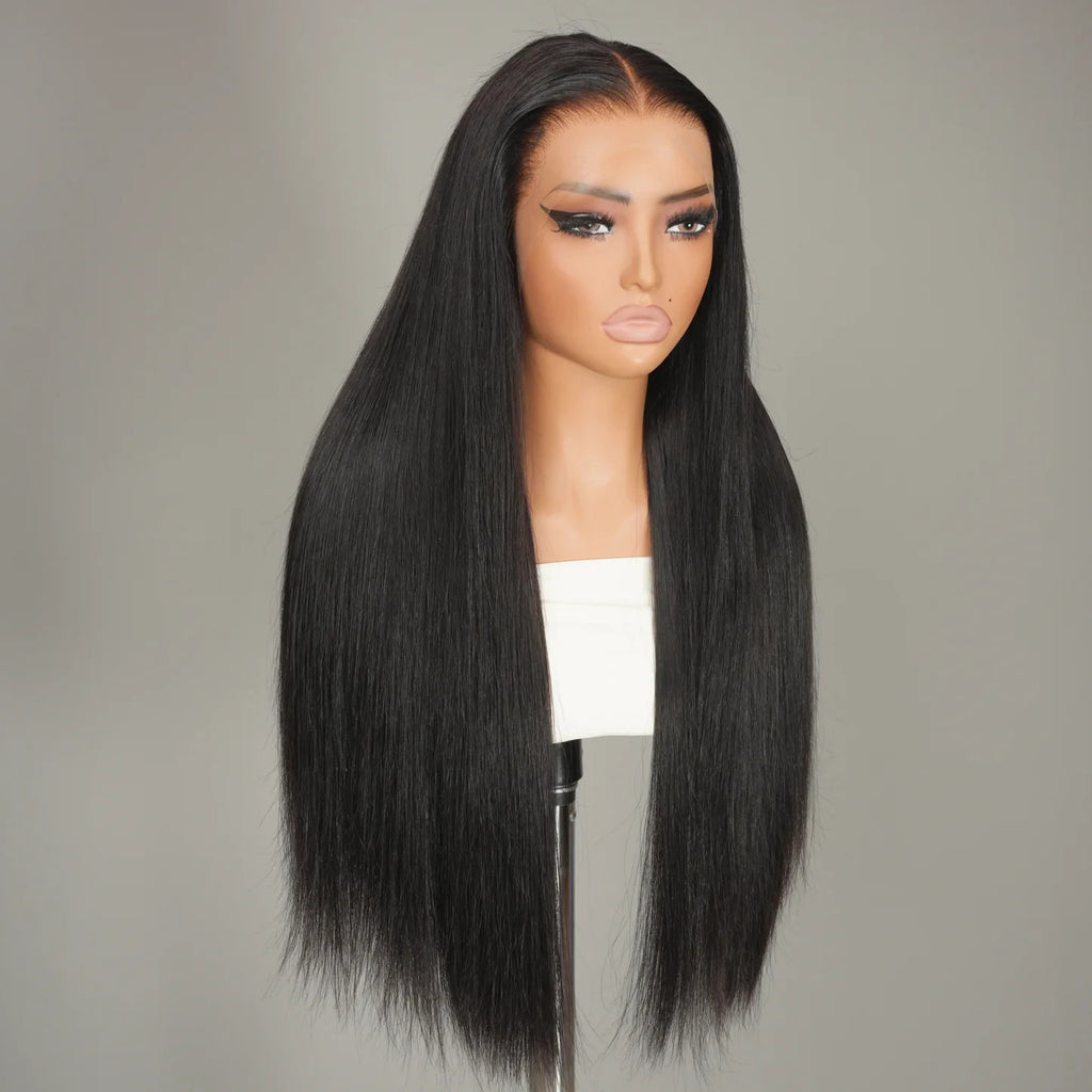 9A Straight Wigs 13×4 HD Lace Wig/13×6 HD Lace Wig Natural Black Human Hair