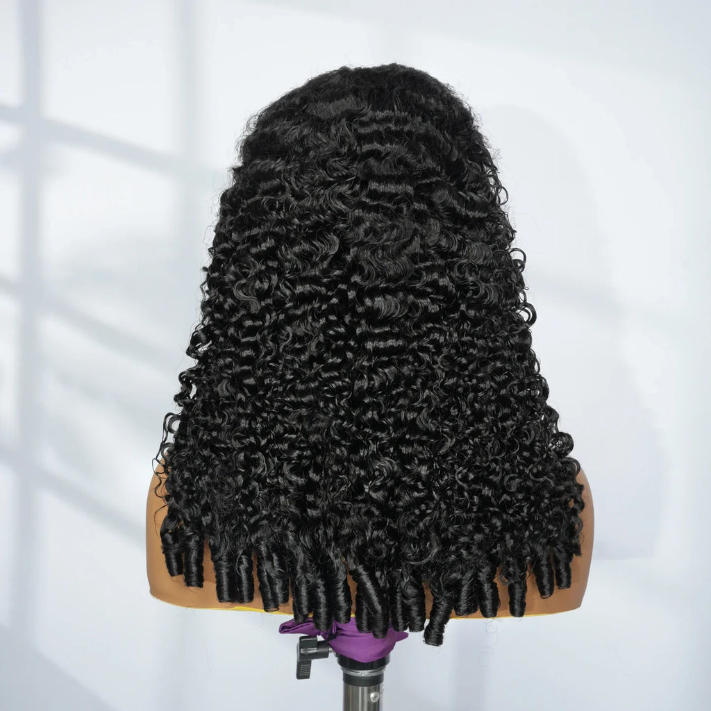 Burmese Curly Wigs 5x5 HD Lace Closure Human Hair Wigs And Transparent Lace Wig