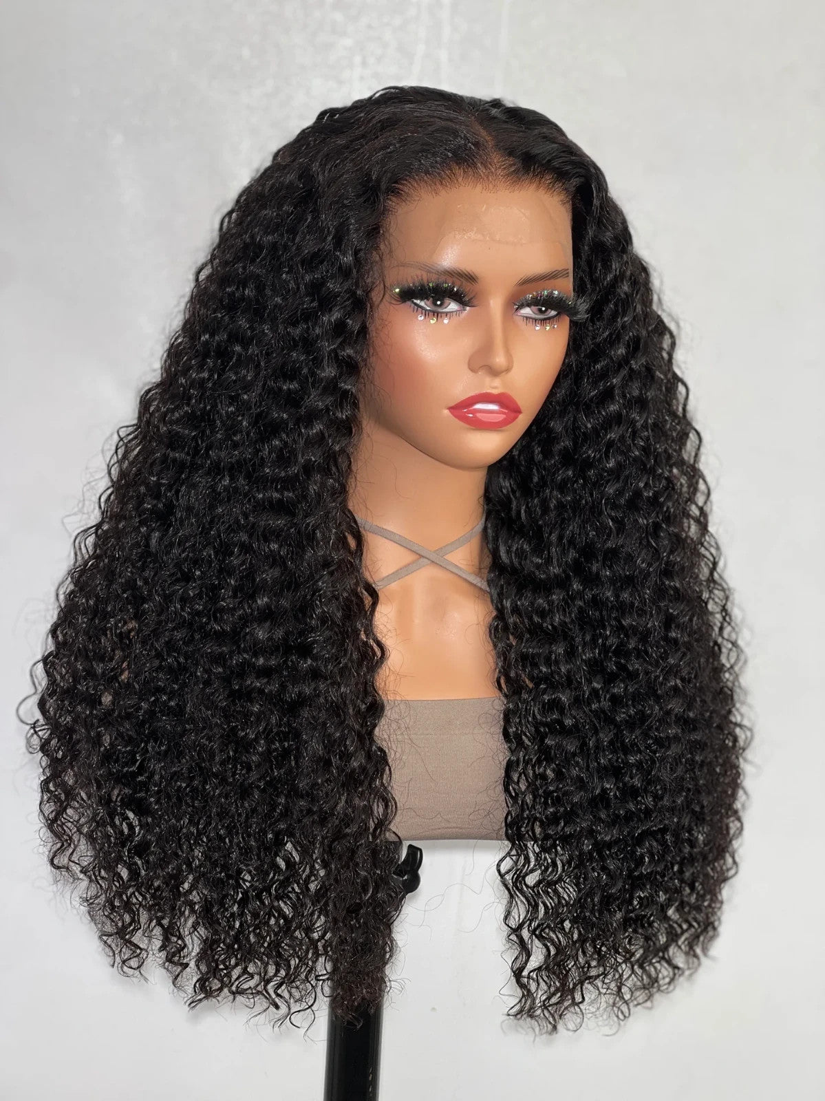 9A Deep Wave Wigs 360 Wig 100% Human Hair Wigs Black Pre Plucked Top Quality
