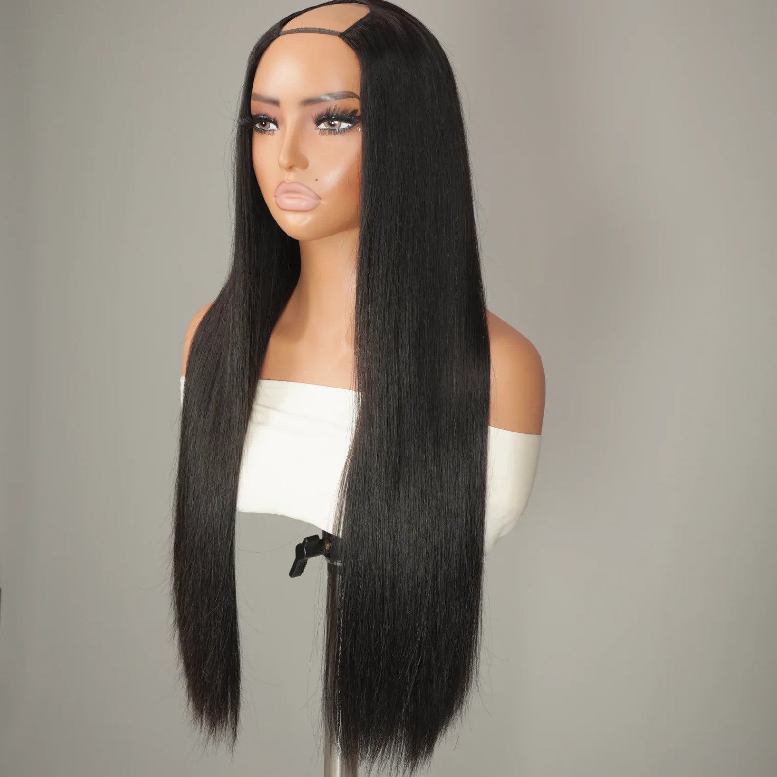 9A Virgin Hair U Part Wig Glueless V Part Wig Straight Wigs