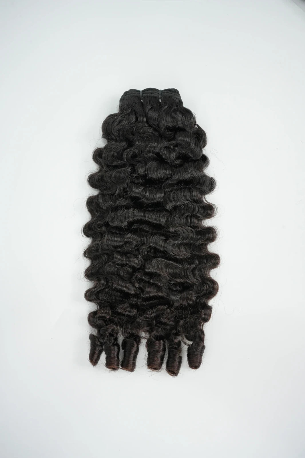 Raw Hair Burmese Curl Hair Bundle Weft 100% Unprocessed Raw Human Hair Black