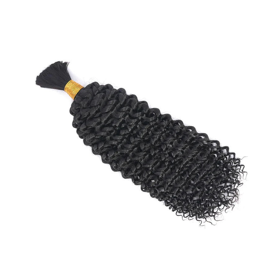 Curly Hair Weftless Bulk Hair 9A Virgin Human Hair For Boho Braided Hair