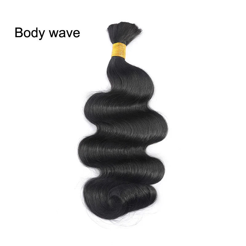 Curly Hair Weftless Bulk Hair 9A Virgin Human Hair For Boho Braided Hair