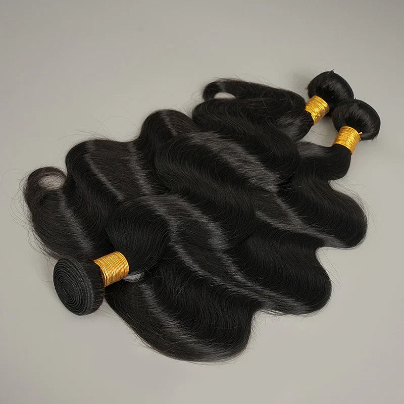 9A Body Wave Virgin 100% Human Hair Bundles Unprocessed Hair Extensions