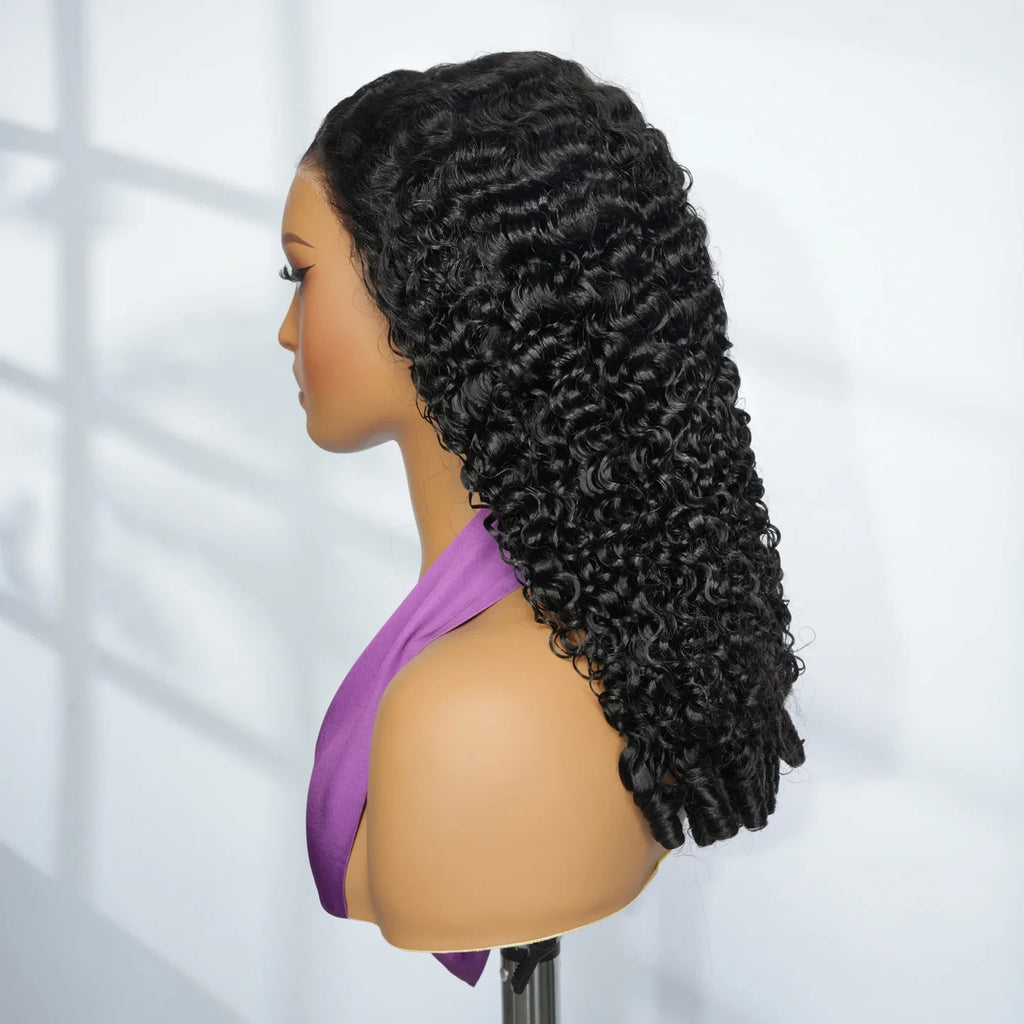 Burmese Curly Wigs 5x5 HD Lace Closure Human Hair Wigs And Transparent Lace Wig