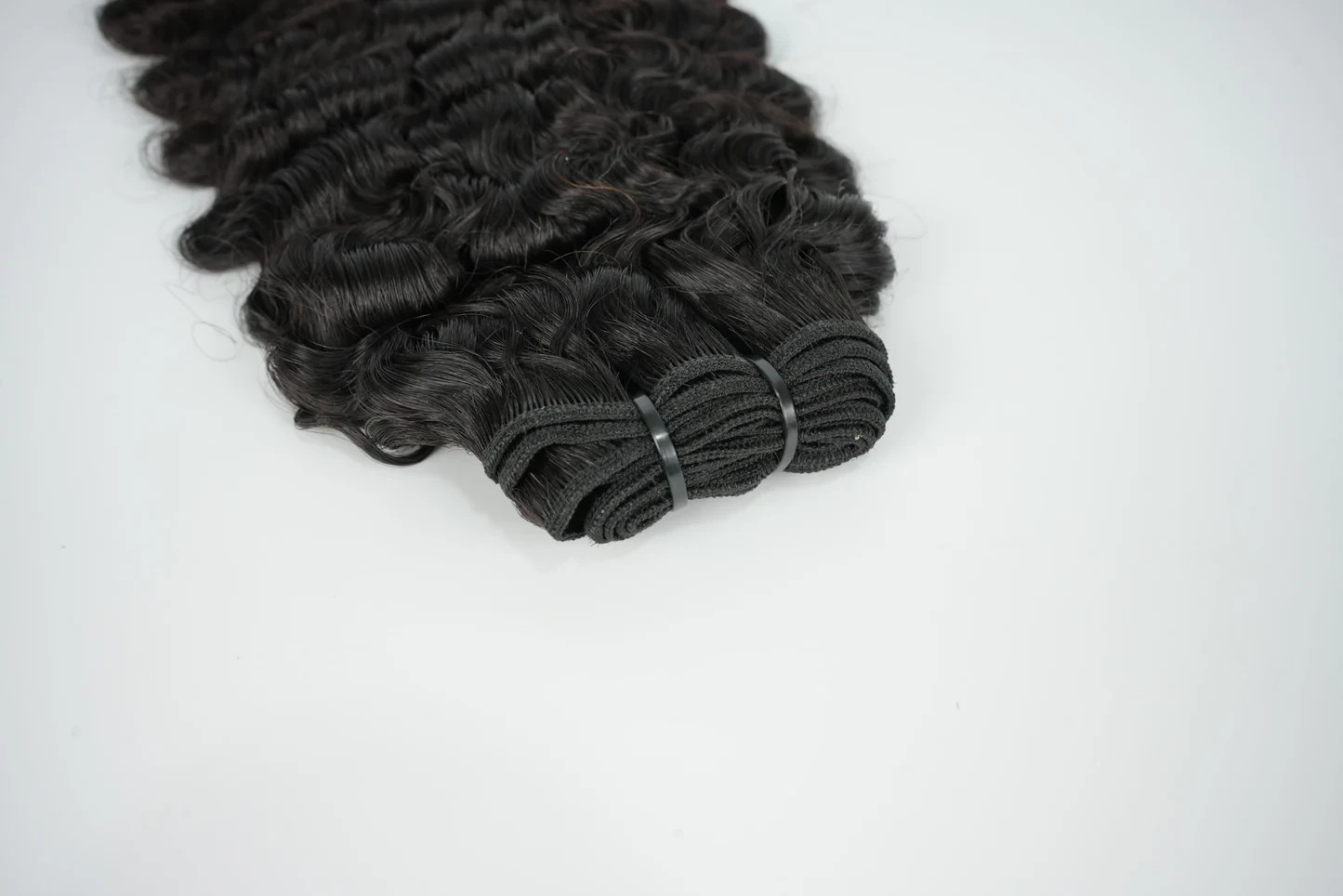 Raw Hair Burmese Curl Hair Bundle Weft 100% Unprocessed Raw Human Hair Black