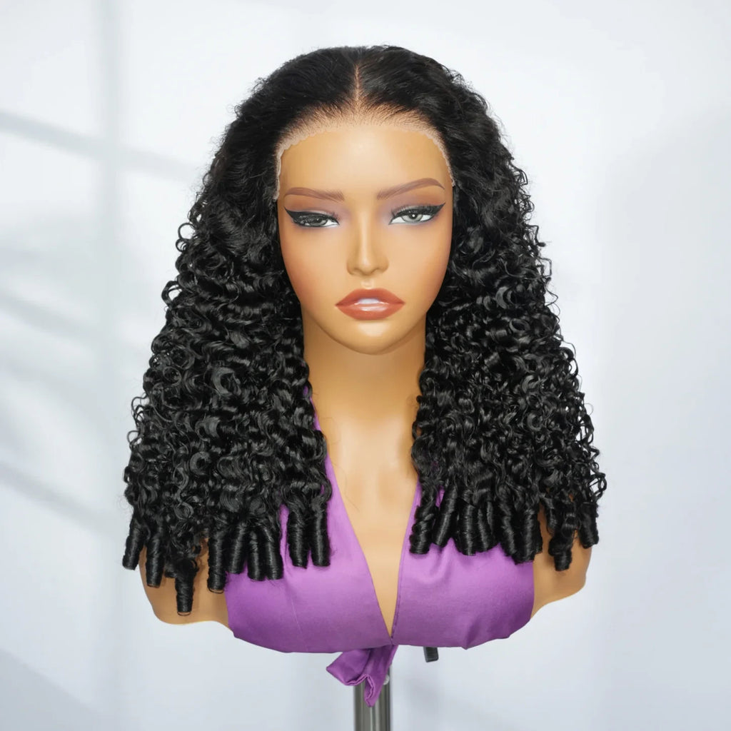 Burmese Curly Wigs 5x5 HD Lace Closure Human Hair Wigs And Transparent Lace Wig