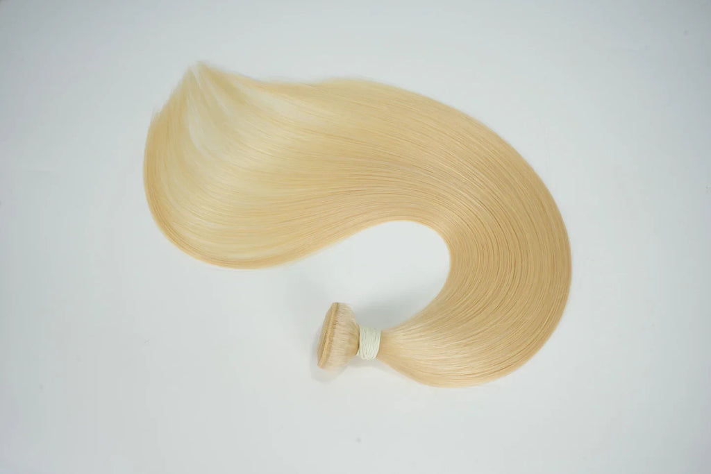 #613 Raw Hair Straight Bundle Weft Unprocessed 100% Human Hair Thick & Soft