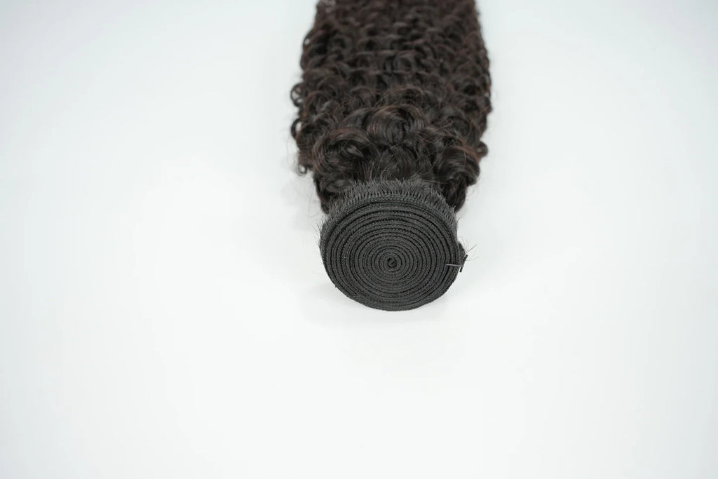 Curly Hair Bundle Weft Raw Hair Can Bleach To #613 100% Unprocessed Human Hair