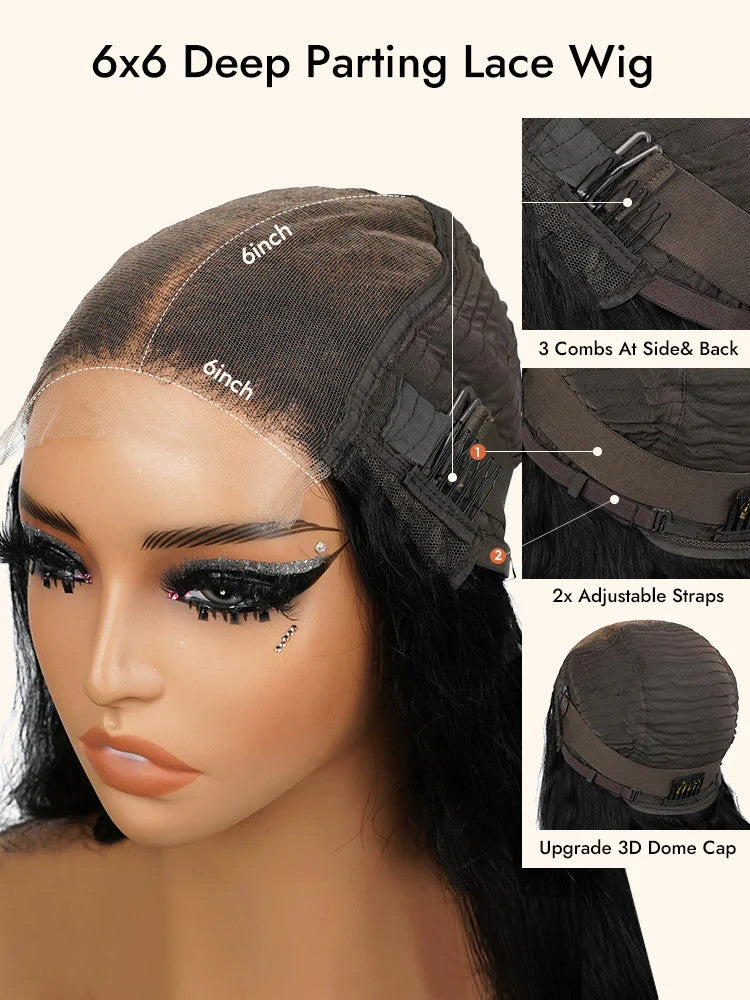 9A Loose Deep Wig Human Hair Wigs 6×6 Transparent Lace/6×6 HD Lace Wig