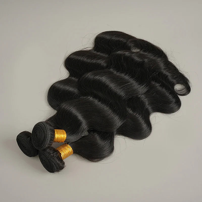 9A Body Wave Virgin 100% Human Hair Bundles Unprocessed Hair Extensions
