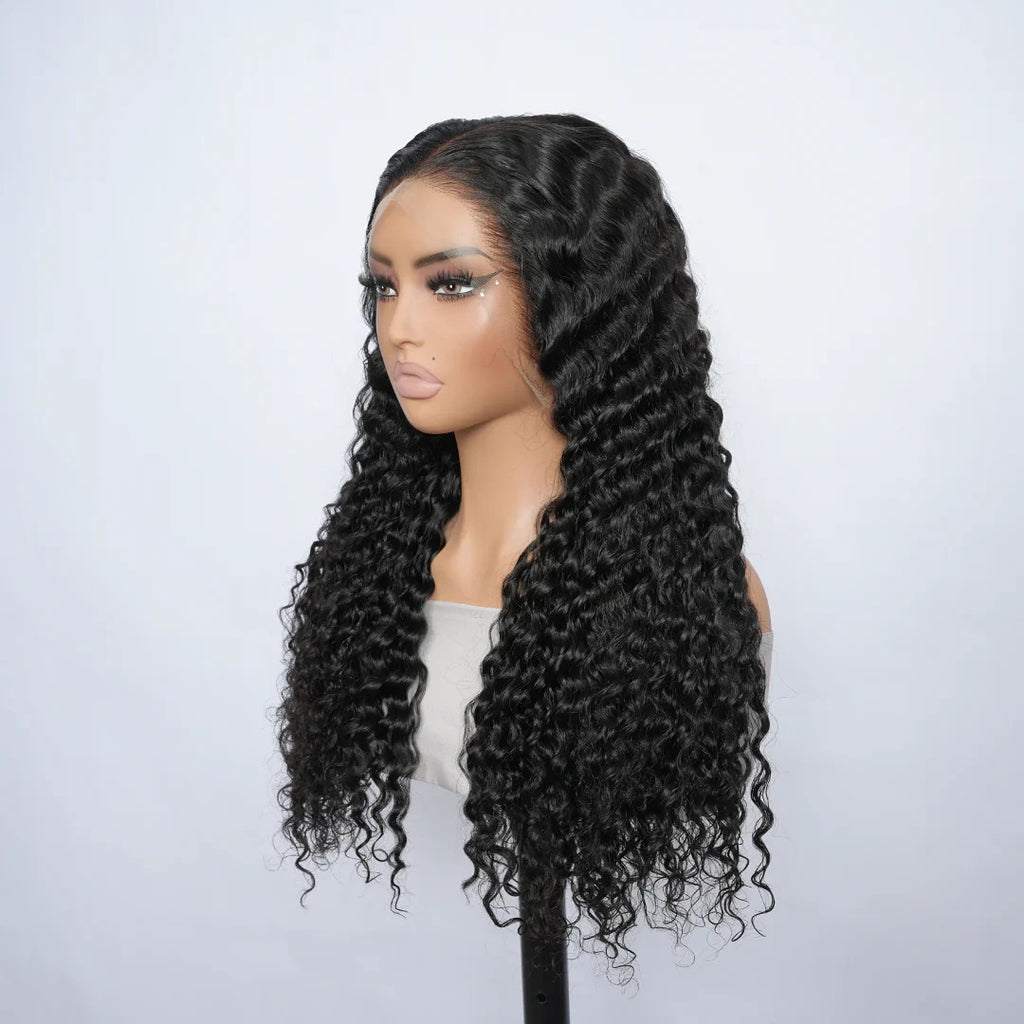 9A Deep Wave Wigs Lace Frontal Human Hair Wigs 13x4 and 13x6 Transparent Lace