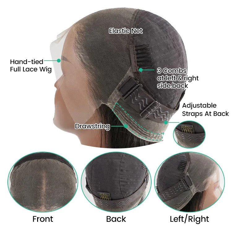 9A Virgin Hair Curly Wigs 360 Transparent Lace Front Wig/ 360 HD Lace Wig