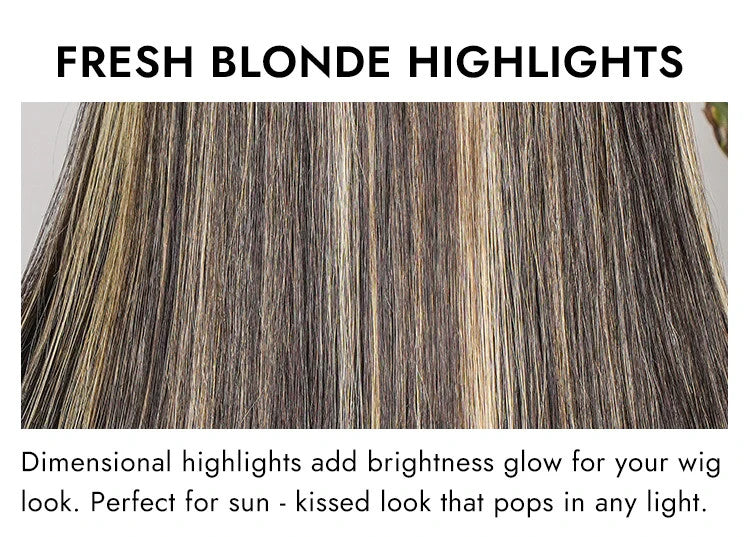 Highlight Long Straight Layer Cut 6x8 Lace Closure Ready To Go Glueless Wigs