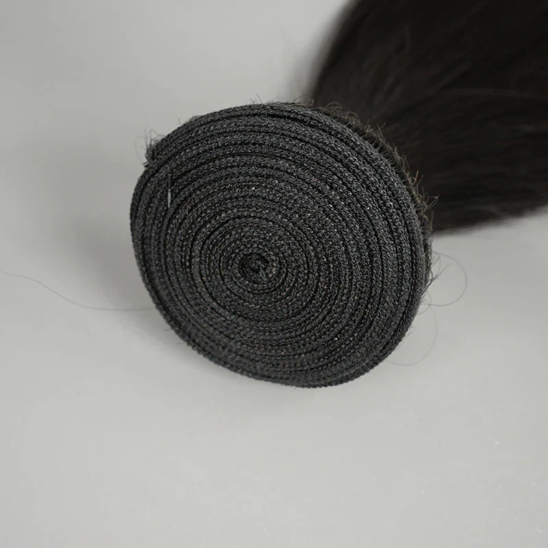12A Raw Hair Straight 100% Unprocessed Raw Human Hair Weave Bundles Black