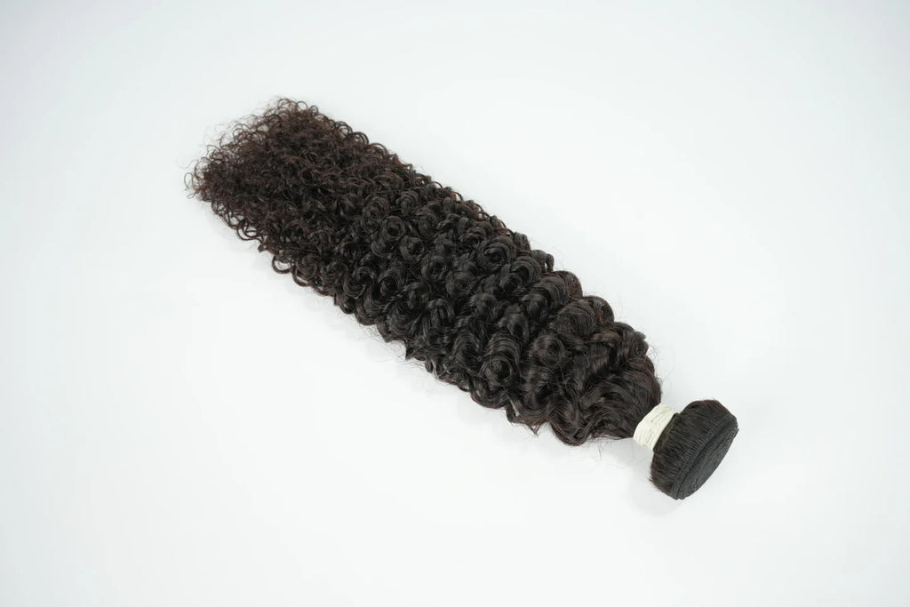 Curly Hair Bundle Weft Raw Hair Can Bleach To #613 100% Unprocessed Human Hair