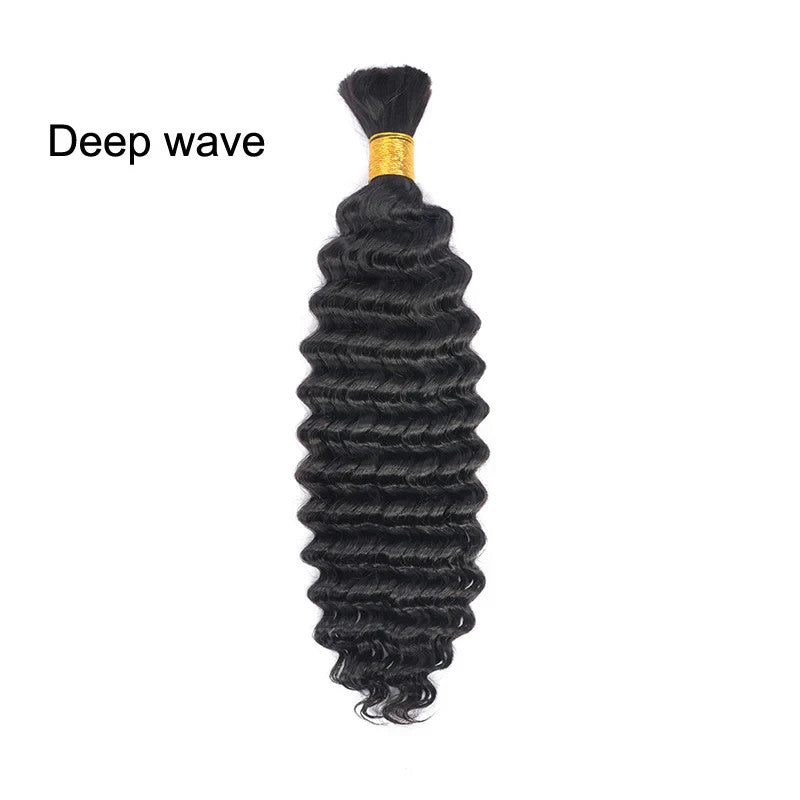 Curly Hair Weftless Bulk Hair 9A Virgin Human Hair For Boho Braided Hair