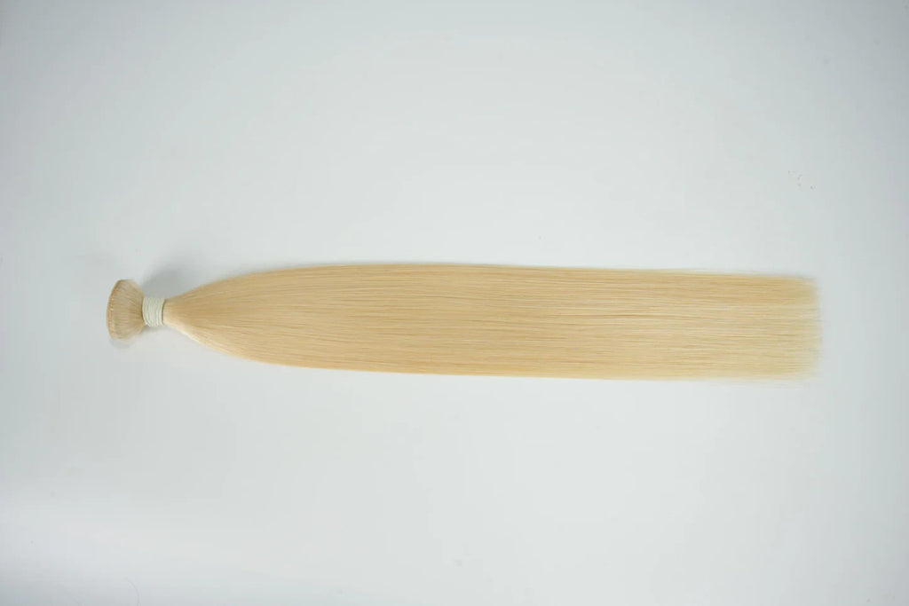 #613 Raw Hair Straight Bundle Weft Unprocessed 100% Human Hair Thick & Soft