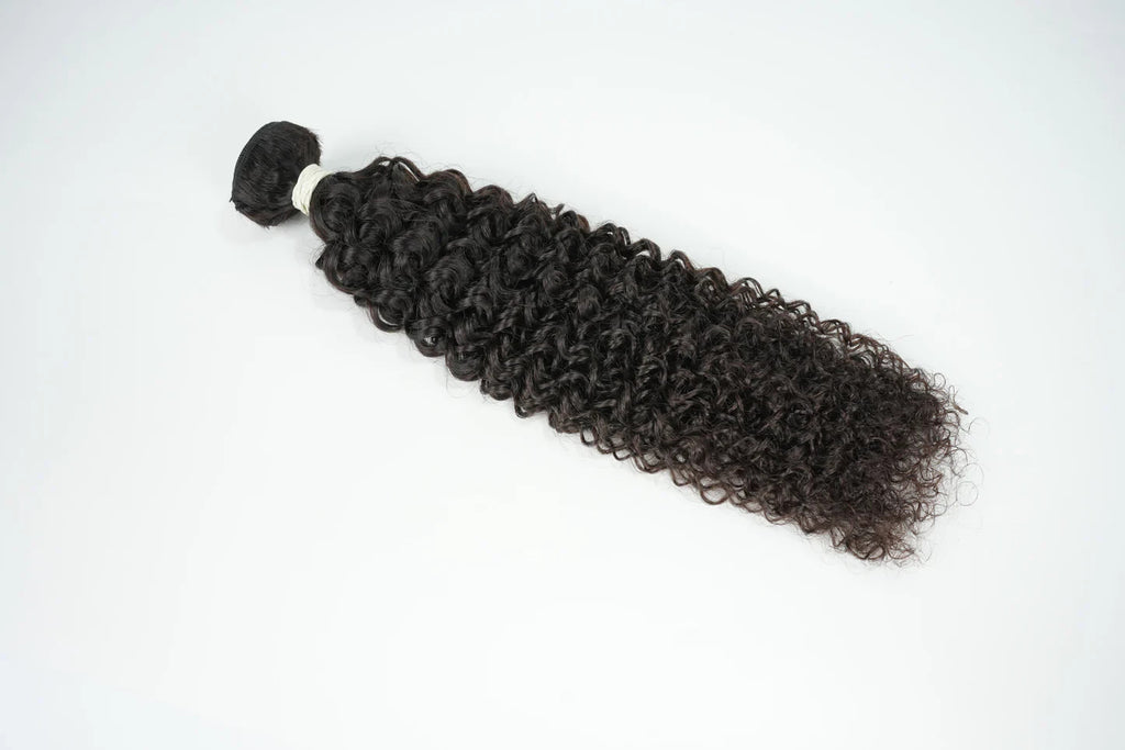 Curly Hair Bundle Weft Raw Hair Can Bleach To #613 100% Unprocessed Human Hair
