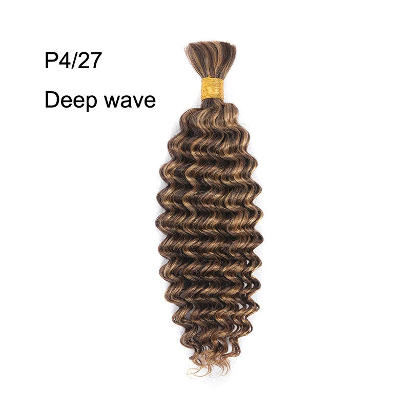 Curly Hair Weftless Bulk Hair 9A Virgin Human Hair For Boho Braided Hair