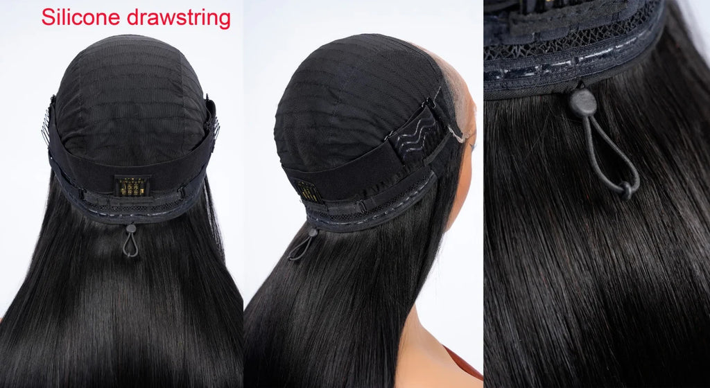 9A Virgin Hair V Part Deep Wave Wig U Part Curly Wigs With Drawstring Human Hair